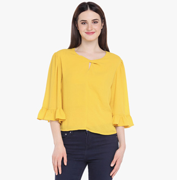 Annabelle By Pantaloons Grey Tops - Buy Annabelle By Pantaloons Grey Tops  online in India